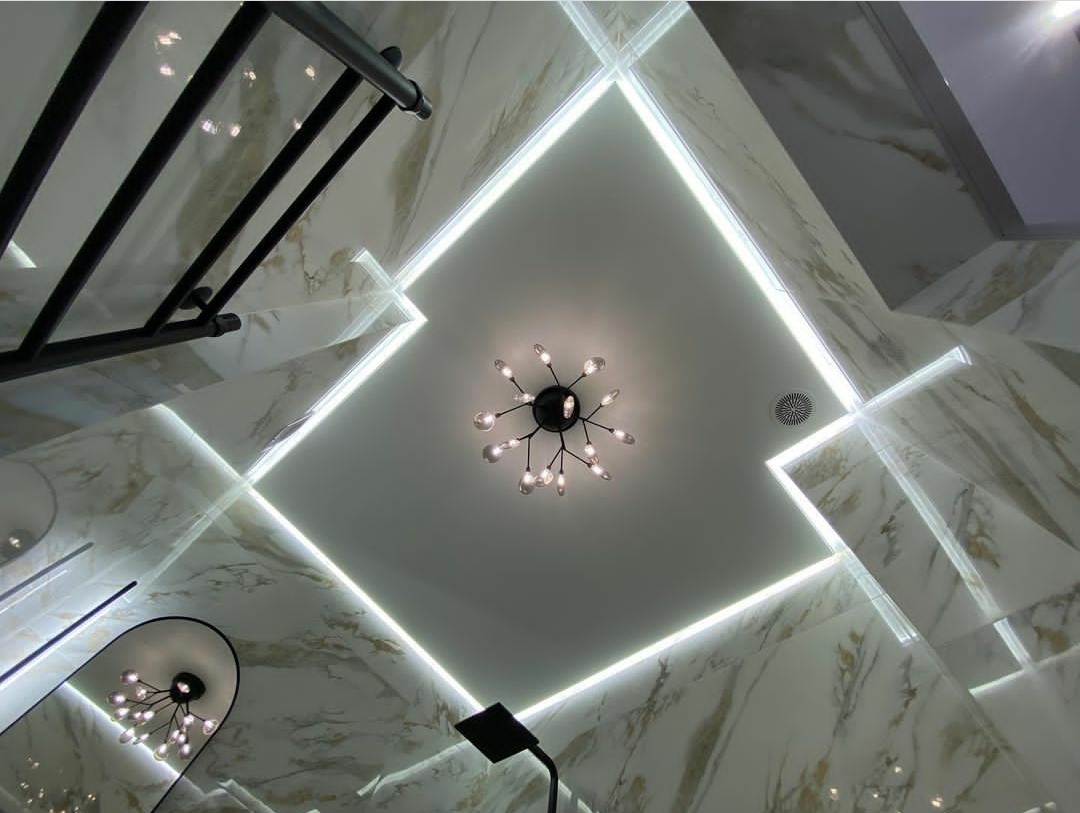 парящие натяжные потолки